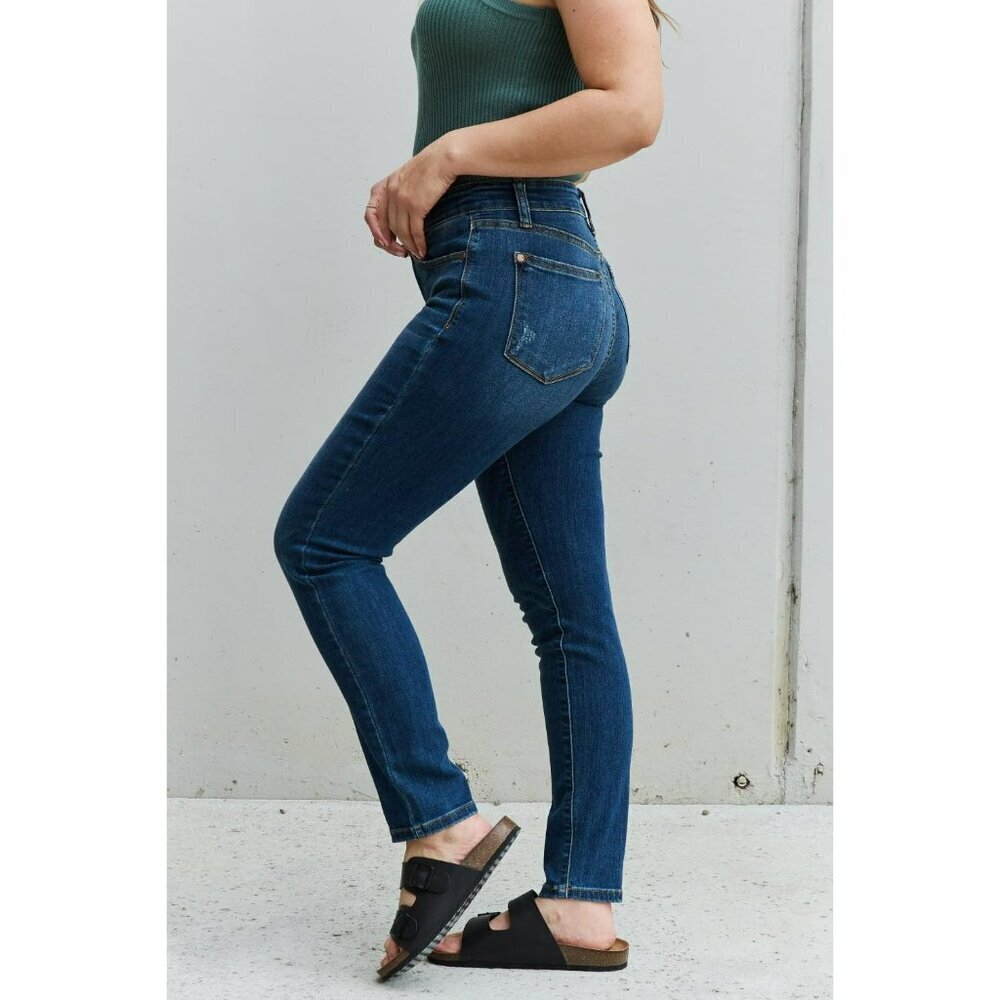 Judy Blue Aila Mid Rise Cropped Relaxed Fit Jeans 82251 16W - Picture 3 of 7